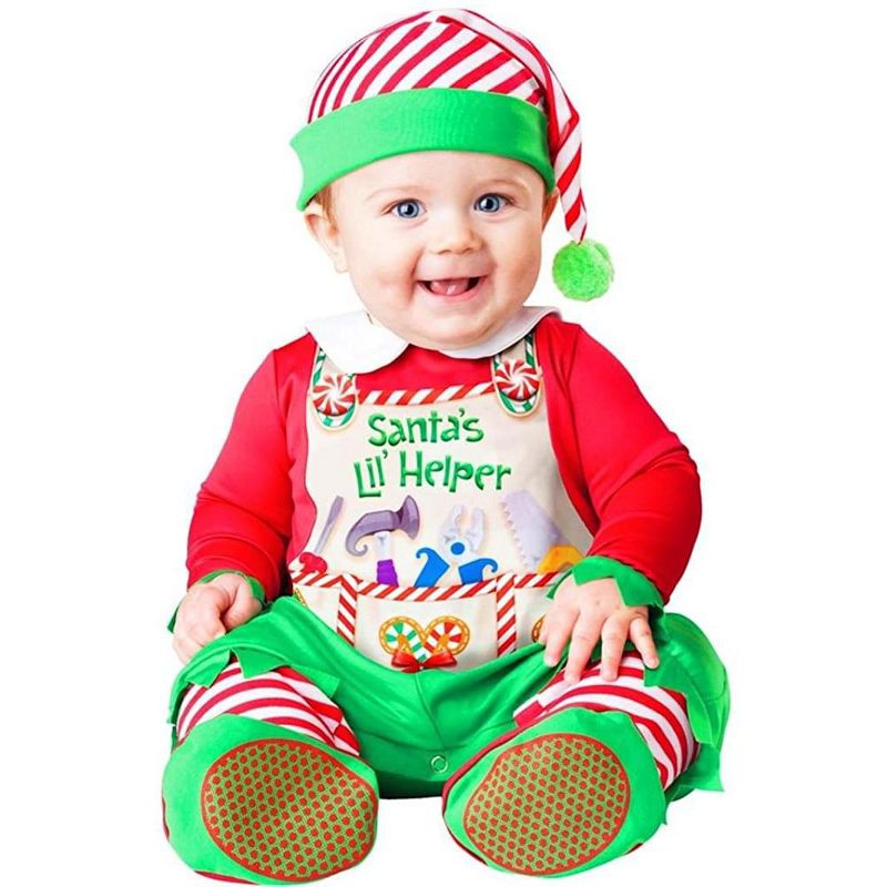 Santa's Lil' Helper Infant Costume, 1 of 2