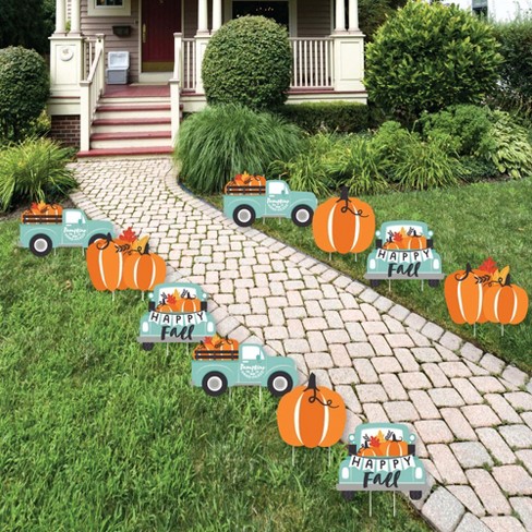 Fall yard online decor