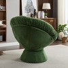 Racxily Oversized Swivel Accent Chair, 360 Swivel Barrel Chair, Papasan Chair for Living Room Bedroom - 3 of 4