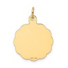 Black Bow Jewelry 14k Yellow Gold 20mm Swimming Disc Pendant - 3 of 4