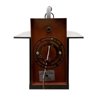 11.75" Bronze Stained Glass Outdoor Wall Lantern Sconce