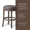 Maven Lane Alexander Rotating Backless Kitchen Stool in Vegan Leather Seat, Set of 2 - 3 of 4
