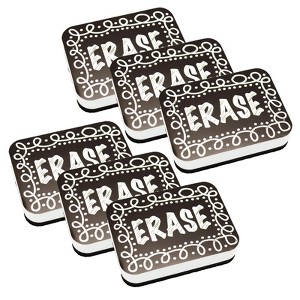 Ashley Productions® Magnetic Whiteboard Eraser, Chalk Loop, Pack of 6 - 1 of 3