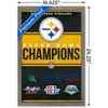 Trends International NFL Pittsburgh Steelers - Champions 23 Framed Wall Poster Prints - 3 of 4