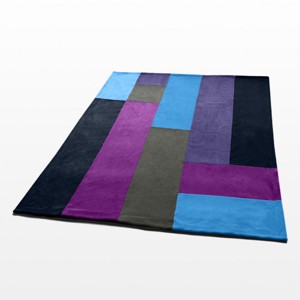 Slickblue Soft Coral Fleece Patchwork Blanket, 7 Color Options, 59"x78.7", Cozy & Stylish, Ideal for Home & Travel - 1 of 3
