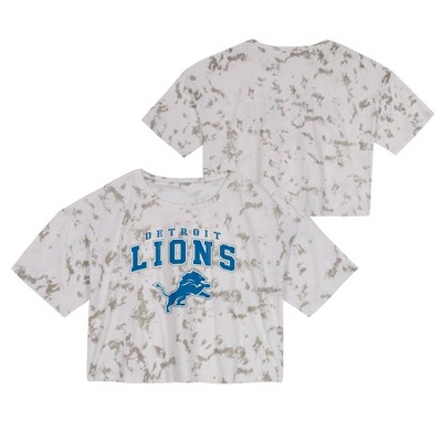 Juniors' Detroit Lions Scoopneck Raglan Tee