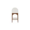 Meridian Furniture,Waldorf Cream Chenille Fabric Stool - 2 of 4
