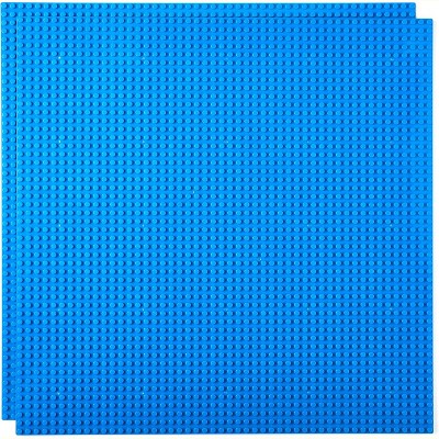 Brians Toys: Strictly Briks Classic Baseplates, 100% Compatible with All Major Brands, for Building Bricks, 2 Pack, 16x16 Inches