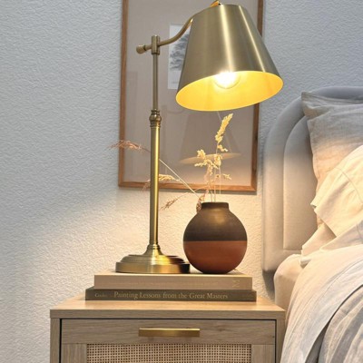 Accented Metal Table Lamp Brass includes Led Light Bulb Hearth Hand With Magnolia Target