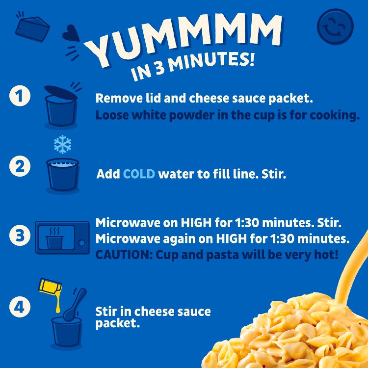 Annie's Deluxe Rich & Creamy Classic Cheddar Mac and Cheese Microwavable Cups - 10.4oz/4pk, 5 of 6