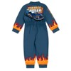 Hot Wheels French Terry Racing Zip Up Coverall Toddler - 3 of 4