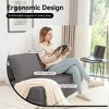 Foldable Sofa Bed Sleeper Lounge Chair with Pillow, Floor Mattress Floor Couch w/ Backrest for Living Room/Dorm/Guest Room/Home Office - 3 of 4