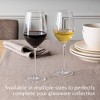 over&back Set of 4 13oz Traditional Classic Stem Mouth-Blown Glasses Clear: Dishwasher-Safe, Lead-Free - 4 of 4