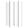 vidaXL 4-Panel Room Divider White 78.7"x86.6" Fabric - Foldable Screen for Privacy and Sunlight Protection, Easy Assembly, Durable Material - 4 of 4