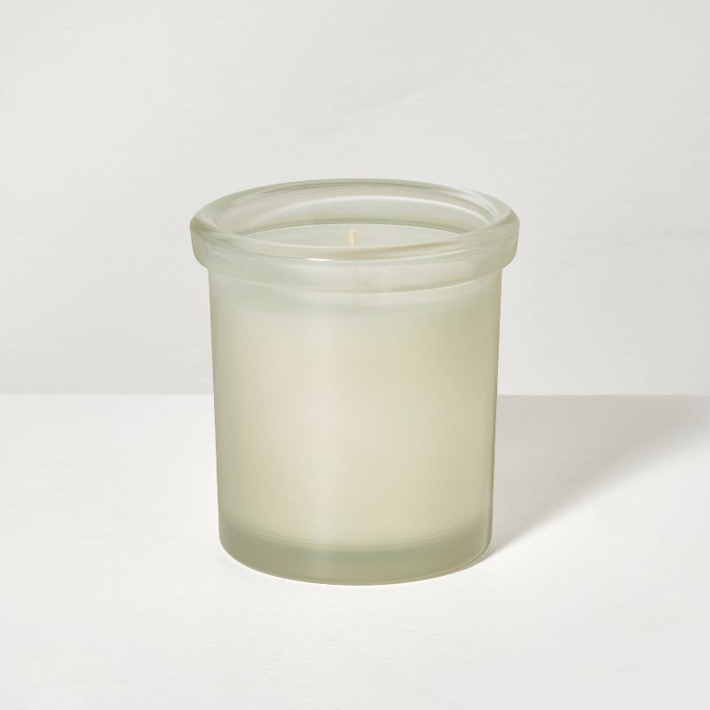 Colored Glass Ivy Jar Candle 6oz Light Green - Hearth &#38; Hand&#8482; with Magnolia, 1 of 5