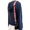 Wrapables Wide Adjustable Crossbody Handbag Strap, Women's Replacement Bag Strap for Purses, Red & Gray Deco - 4 of 4