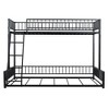 Whisen Twin XL over Queen Bunk Bed Frame with Ladder & Safety Guardrails - 4 of 4