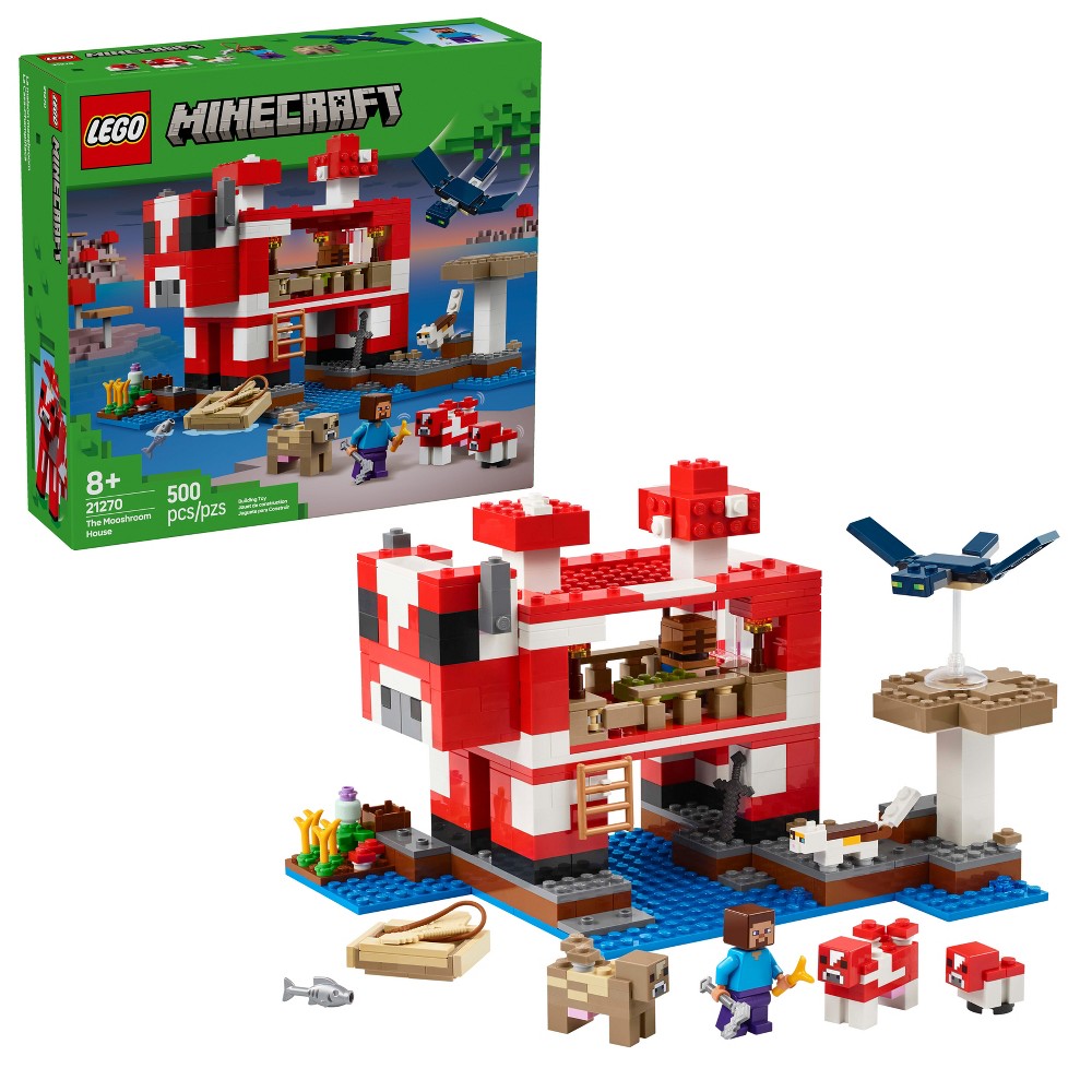 UPC 673419404709 product image for LEGO Minecraft The Mooshroom House Toy Figures and Building Playset 21270 | upcitemdb.com