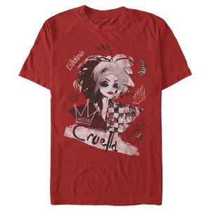 Men's Cruella Fashion Sketch T-Shirt - 1 of 4