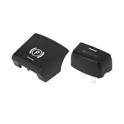 Unique Bargains Parking Switch Brake P and AUTO H Button Cover Replacement Kit for BMW F07 F12 F15 F26 Black