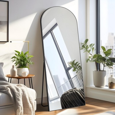 71"x31" Large Arched TOP Full Length Floor Mirror Framed Bathroom Mirror for Living Room