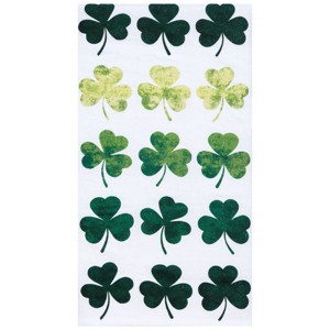C&F Home Watercolor Clover St. Patrick's Kitchen and Bathroom Graphic Print Hand Towel - 1 of 3