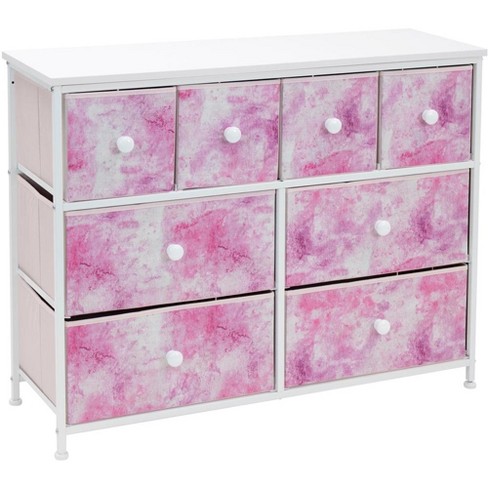 Sorbus 5 Drawer Storage Cube Dresser - Tie-Dye Purple