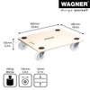 Wagner Heavy-Duty Wood Moving Dolly – 880 lb Capacity, FSC-Certified Birch Multiplex, and Durable Casters - 2 of 4