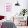 Stupell Industries Love Bubble Lettering Framed Print Under Glass Art - 3 of 4