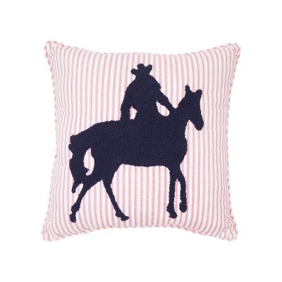 C&F Home 18" x 18" Cowboy Tufted Pillow
