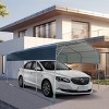 11x19 FT Heavy Duty Metal Carport with Galvanized Steel Roof,Weather-Resistant Garage-Maison Boucle - 3 of 4