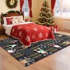 Christmas Checkered Accent Rug with Non Slip Backing - 4 of 4