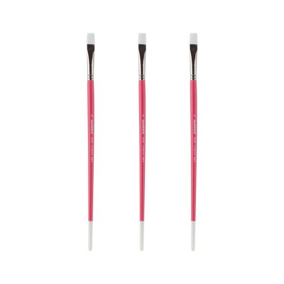 Creative Mark Pro White Soft Filament Acrylic Paint Brushes - Bright  Sets of 2 - Versatile Synthetic Brushes for Acrylic Painting , Gouache, Oils &