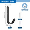 Unique Bargains Heavy Duty Garage Garden Storage Utility J Hooks 4.21" x 2.28" - 2 of 4