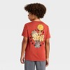Boys' Garfield Basketball Short Sleeve Graphic T-Shirt - Red - 3 of 4