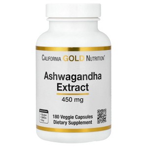 Ashwagandha Root Extract, (Withania somnifera), 450 mg, 180 Veggie Capsules - 1 of 4