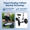 KneeRover All Terrain Fusion Patented Knee Scooter with 4 Wheel Steering - 2 of 4