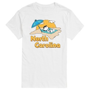 Men's - Peanuts - North Carolina Lucy Short Sleeve Graphic T-Shirt - 1 of 4