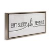 Stupell Industries Eat Sleep Ski Repeat Phrase, 25" x 11" - 3 of 4