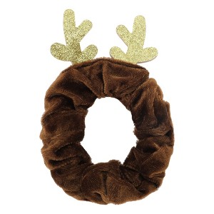 Unique Bargains Christmas Hair Scrunchies Antlers for Christmas 1 Pc - 1 of 4