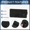 Unique Bargains Car Sun Visor Organizer with Sunglasses Holder for Cards License Pen Organizer PU Leather Black - 4 of 4