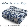 Vintage Detailed Floral Pattern Non Slip Washable Rug Thin Low Pile Indoor Carpet Fit for Living Room, Bathroom, Bedroom - 2 of 4