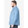 Boulder Creek by KingSize Men's Big & Tall Long Sleeve Denim And Twill Shirt - 4 of 4