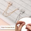 Unique Bargains Alloy Rhinestones Durable Fashionable Tassel Chain Hanging Crystal Brooch - 4 of 4