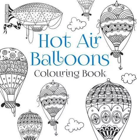Hot Air Balloons Colouring Book - by The History Press (Paperback), 1 of 2