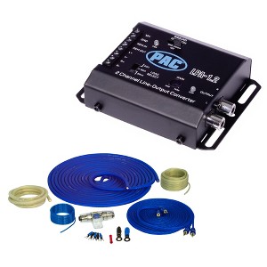 Stinger SS1200XS 4 Gauge Pure Copper Wiring Kit with LPA-1.2 LOCPRO ADVANCED 2 Channel In-2 Channel Out Line Output Converter Remote Turn-On Circuit - 1 of 3