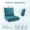 Gymojoy 24x24x6" Outdoor Cushion Patio Chair Furniture Cushion 28D High Density Sponge Cushion with Removable Cover Cushion Replacement - 2 of 4