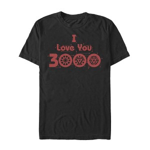 Men's Marvel Love You 3000 Iron Man Icons T-Shirt - 1 of 4