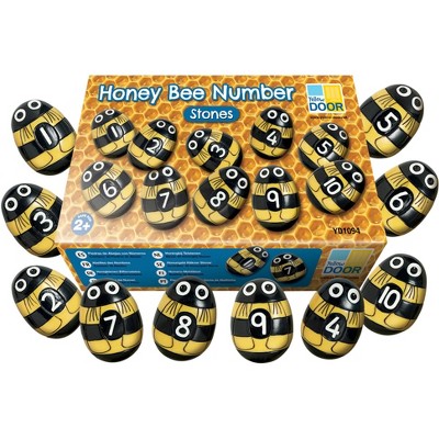 Yellow Door Honey Bee Number Stones, Set of 20