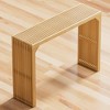 KIGFTSOD 46" Solid Wood Narrow Console Table Nature for Living Room, Foyer - 4 of 4
